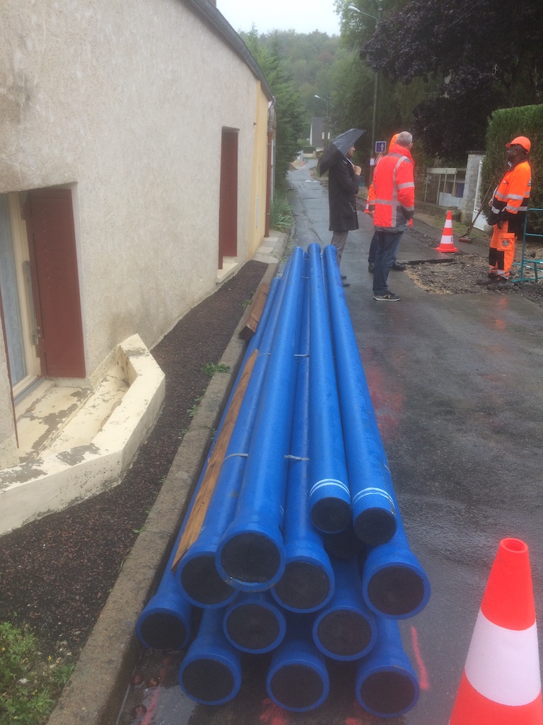 Renforcement d'une conduite d'eau potable - Saclas (91) - Cecotech